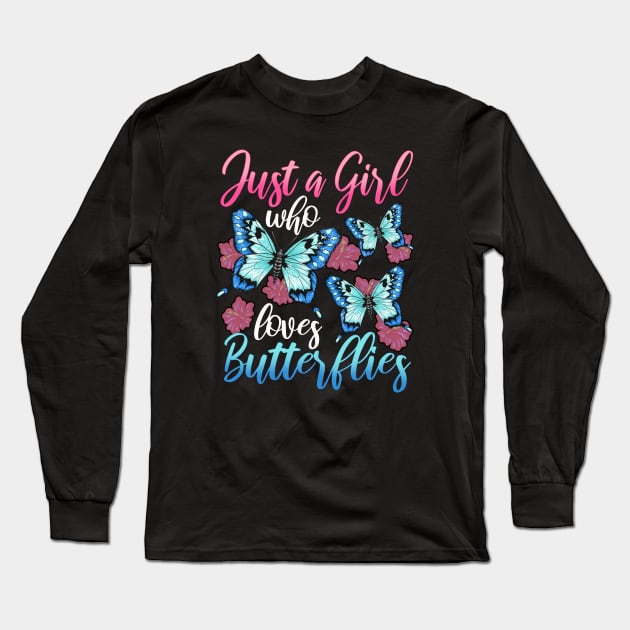 Butterflies Long Sleeve T-Shirt by CreativeGiftShop